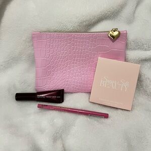 ipsy Pink Eyeshadow Set with Chic Pouch